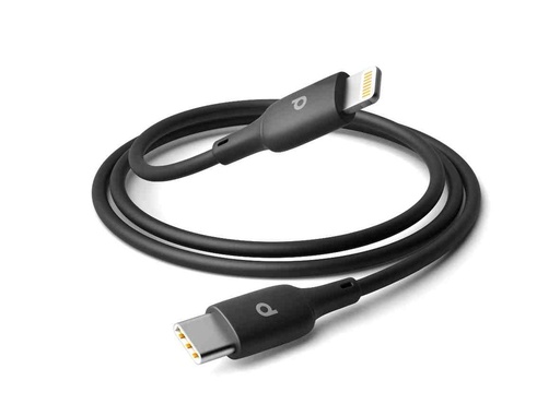 Porodo Blue PVC USB-C to Lightning Cable 1m 20W - Black