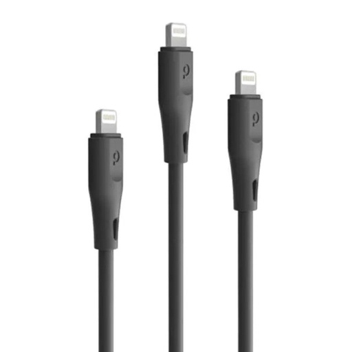 [PD-COLX3-BK] Porodo Pvc 3in1 Lightning Cable ( 0.6M,1.2M,1.8M )